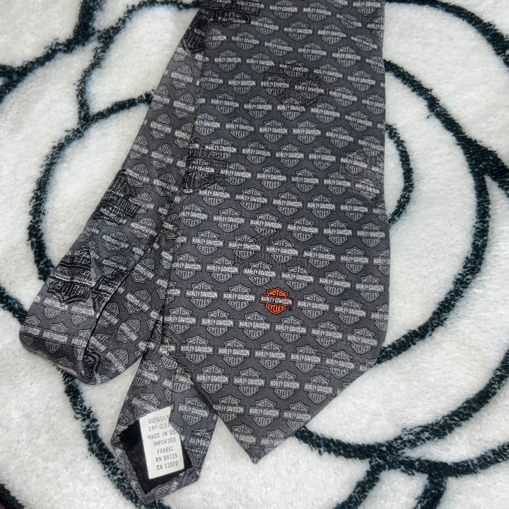 Vintage Harley Davidson Silk Tie - Picture 10 of 11